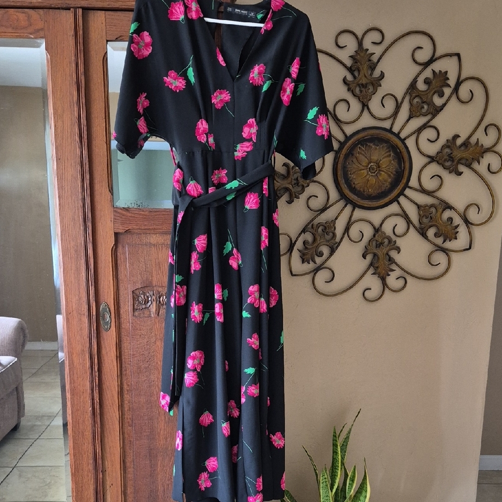 Zara Basic Floral Jumpsuit